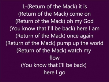 Mark Morrison- Return Of The Mack Lyrical Video