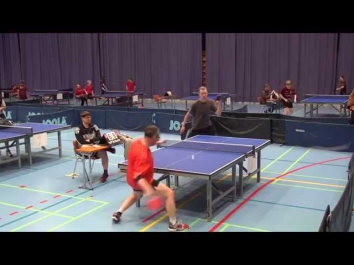 Unbelievable ping pong shot stuns opponent