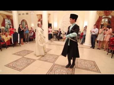 Кабардинский танец Кафа. Алина и Инал. 