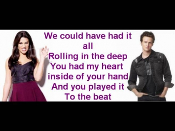 Rolling in the deep By Glee cast [With lyrics.!]