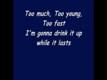 AIRBOURNE - TOO MUCH, TOO YOUNG, TOO FAST   KARAOKE + LYRICS