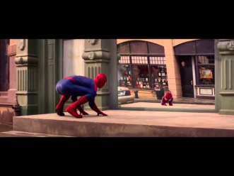 Реклама воды  Evian Человек паук Spider-Man