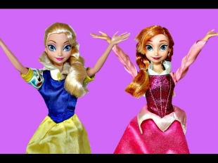 Frozen Elsa and Anna Dolls Barbie Closet Sit Barbie Clothes Disney Princess PART 1 DisneyCarToys