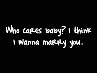 Marry You - Bruno Mars Lyrics