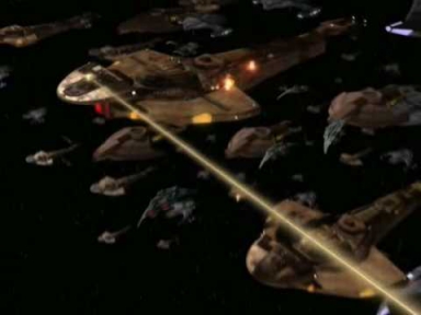 Star Trek: DS9 - massive starship battle!