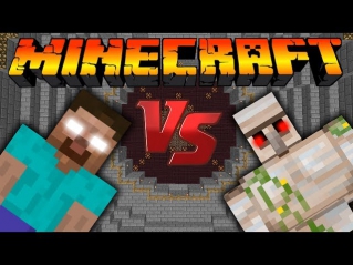 Херобрин VS Железный голем:Битва мобов в Minecraft [Minecraft Mob Battle]