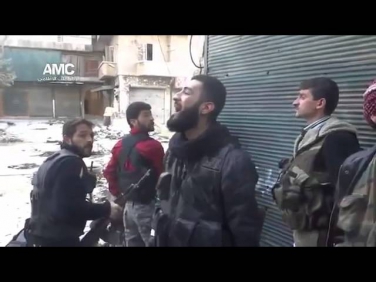 Азан во время стрельбы в Сирии Аллаху Акбар